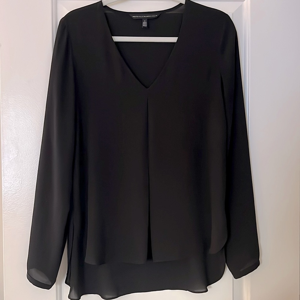 WHBM Black Blouse
